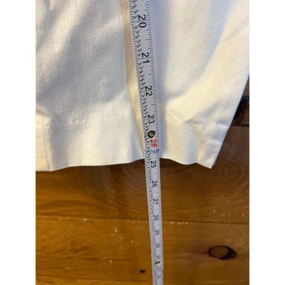 J. McLaughlin Womens White Cropped Leggings Pants 12 Side Zip Office‎ Casual - Picture 3 of 9